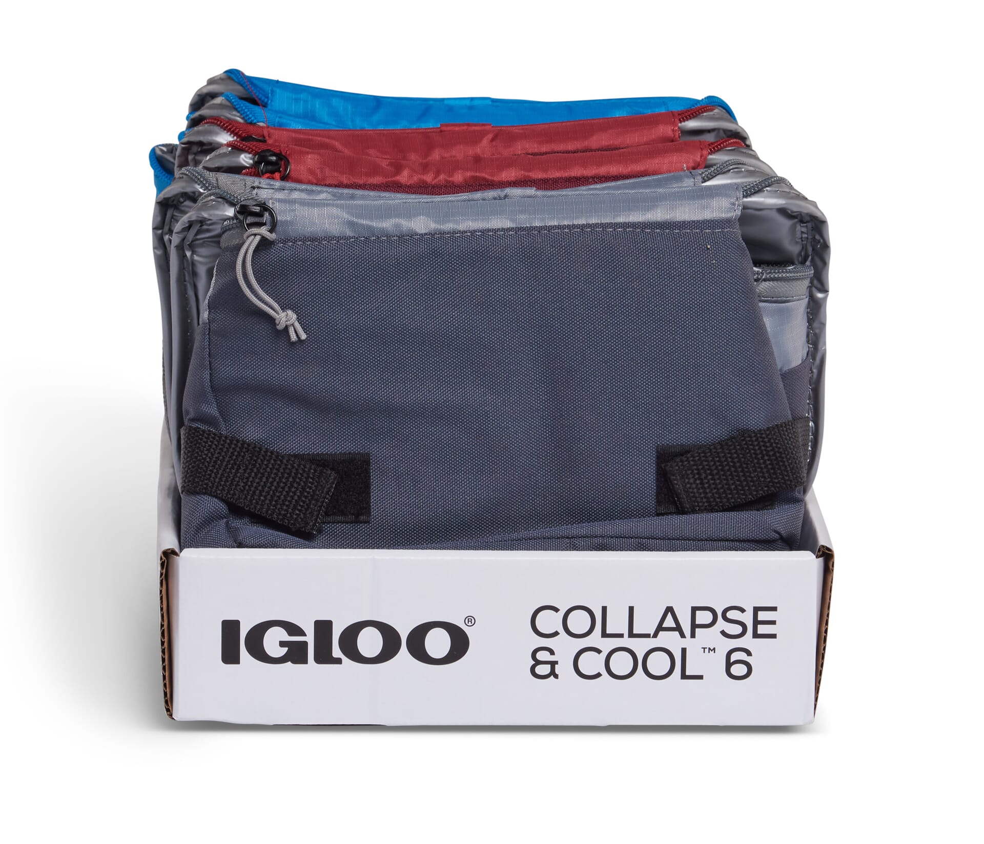 Igloo - Collapse & Cool 6 Can Solid Assortment - Blue/Black DISC