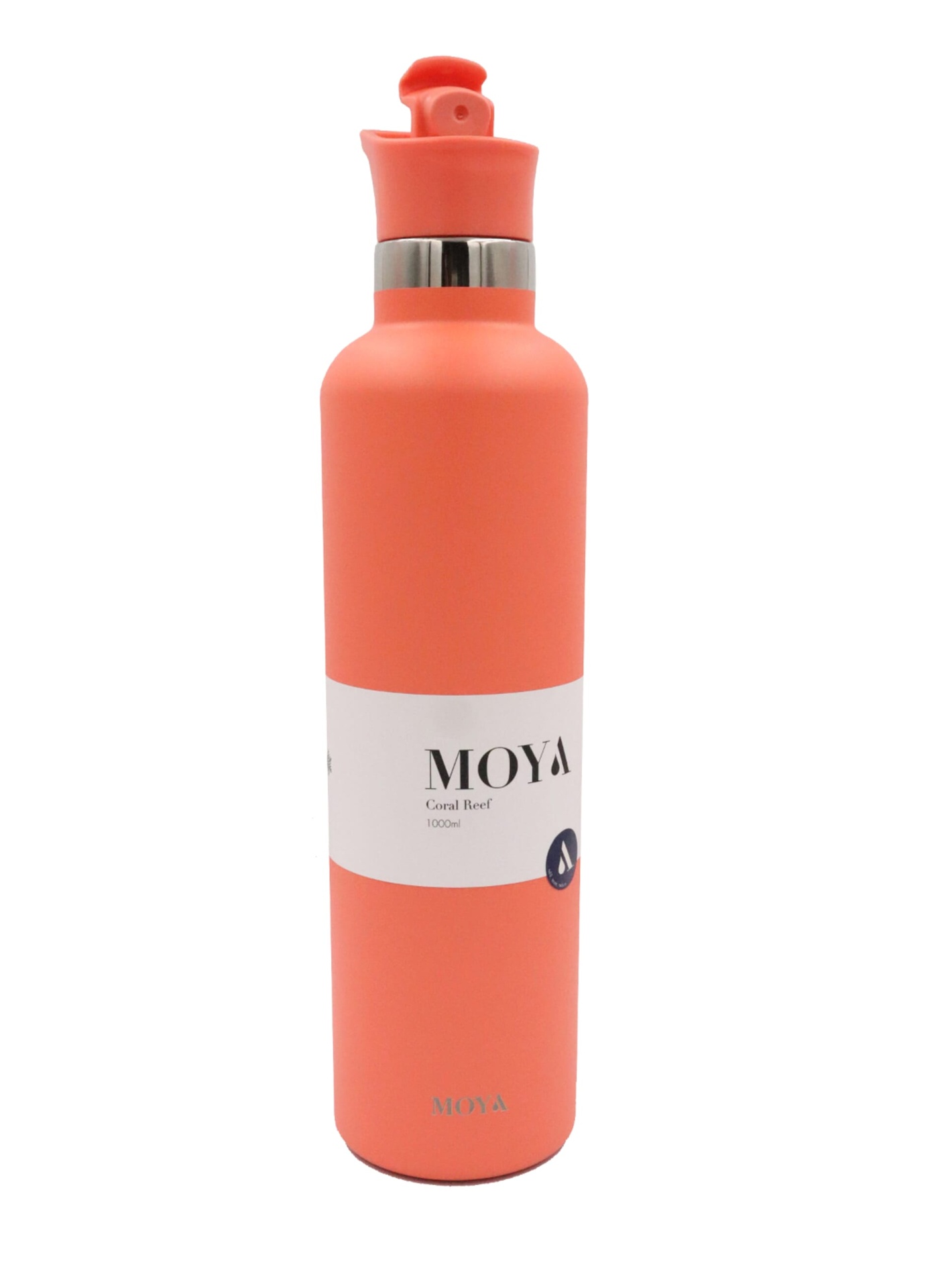 Moya - "Coral Reef" 1L Insulated Sustainable Water Bottle Coral Spout Lid