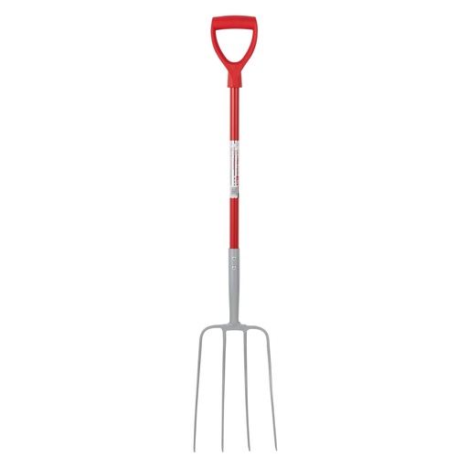 Red Gorilla - 4 Prong Manure Fork D Handle - Red (D Handle)
