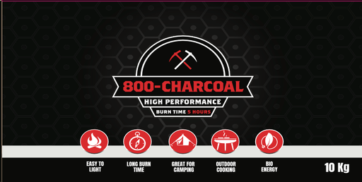 Charcoal - 800-Charcoal Long Lasting Sawdust Briquette 10kg