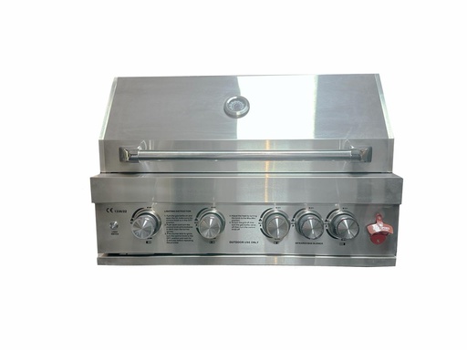 Fornizza - 4 Burner Gas Grill With Infrared and Side Burner Stainless Steel