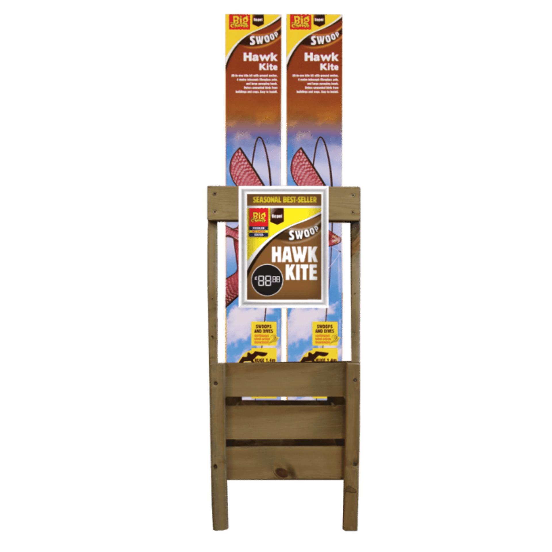STV - Hawk Kite Bird Scarer - Crate Display