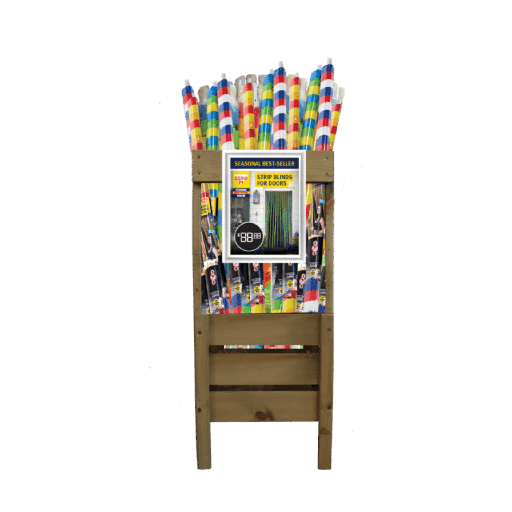 STV - Strip Blinds for Doors - Crate Display