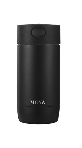 Moya - "Ripple" 240ml Travel Coffee Mug Black