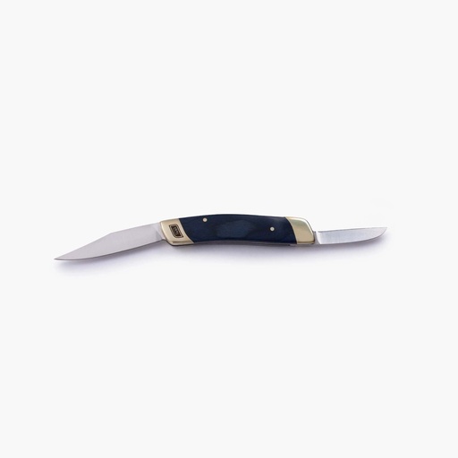 Barebones - Double Blade Folding Pocket knife Blue Wood