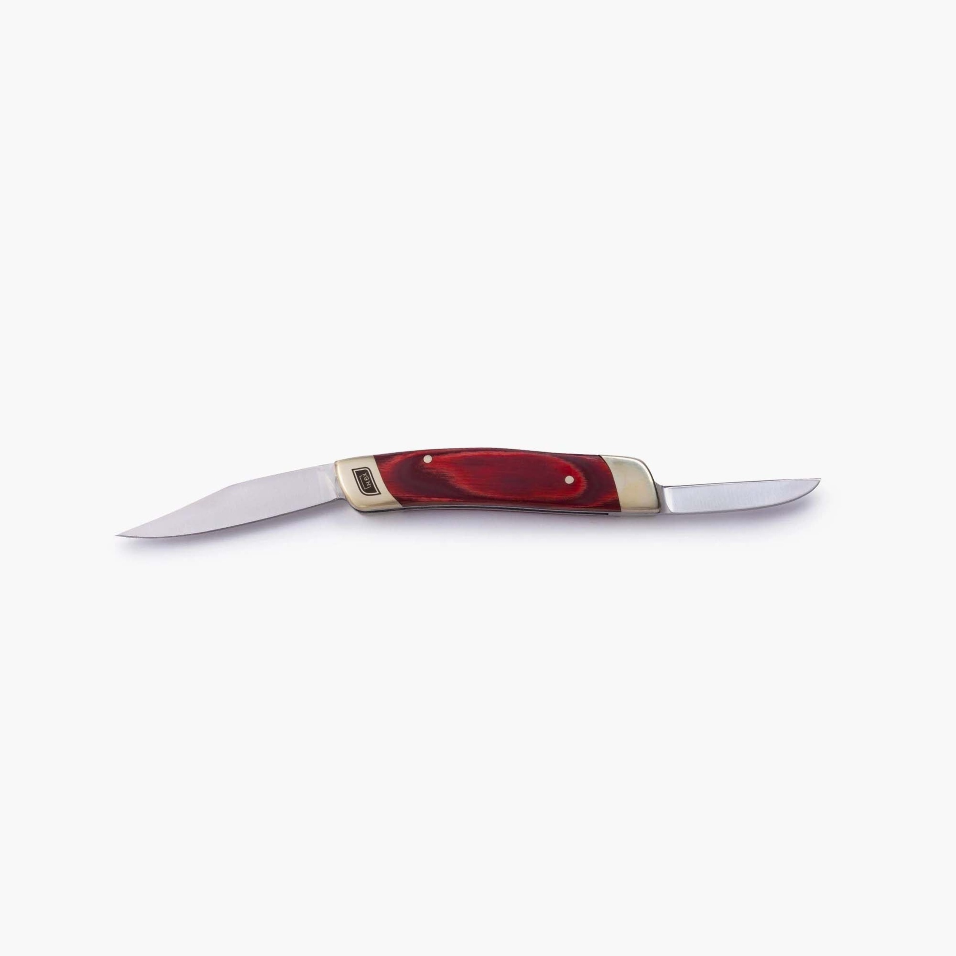 Barebones - Double Blade Folding Pocket knife Red Wood