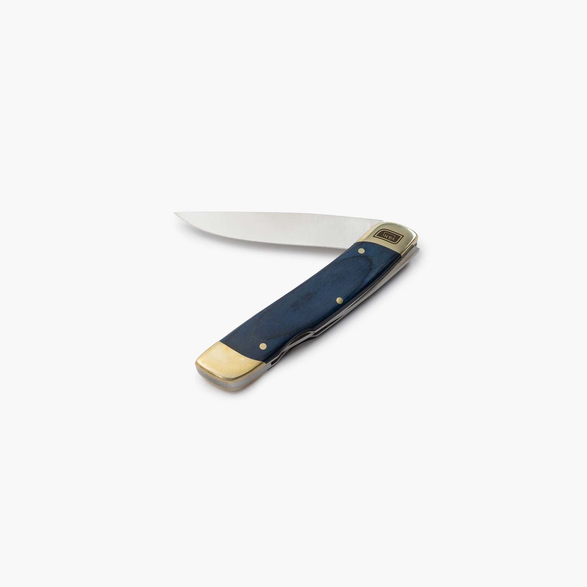 Barebones - Single Blade Folding Pocket knife Blue Wood