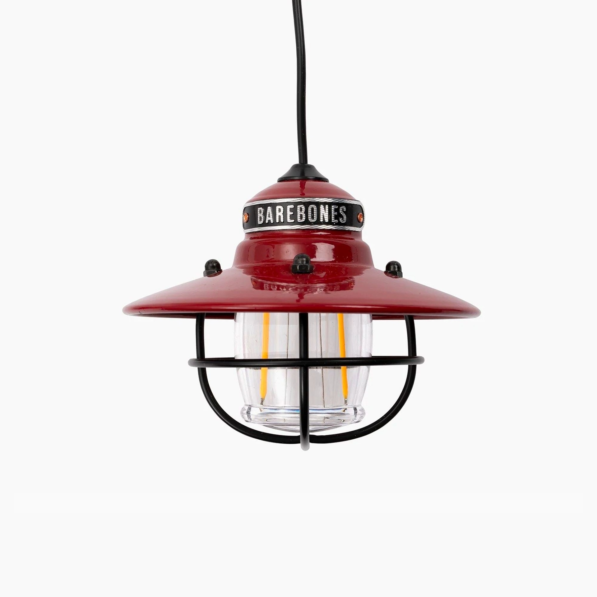 Barebones - Edison Pendant Light Red