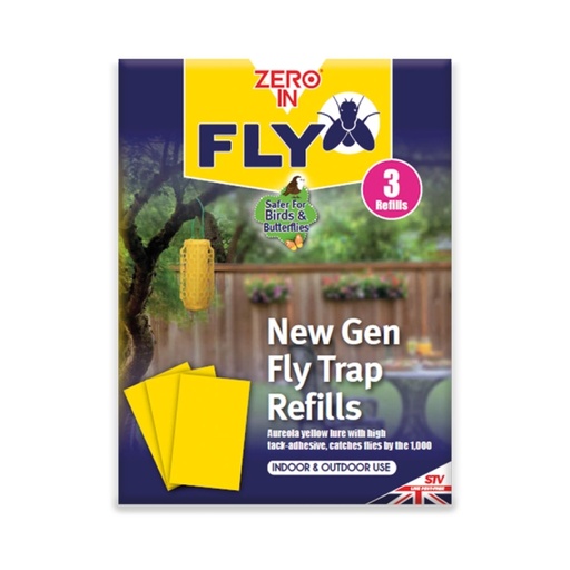 STV - Zero In New Gen Fly Traps Refills - 3-Pack