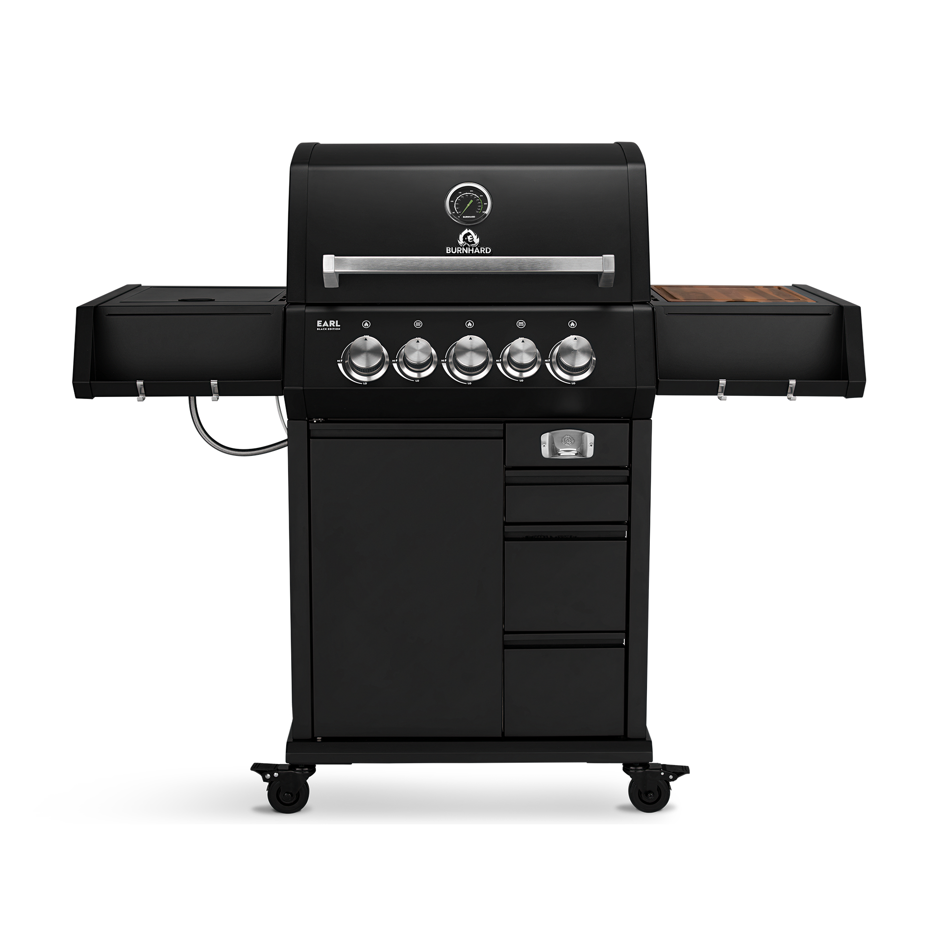 Burnhard - EARL - 3-Burner Premium-Gas Grill 2025 Stainless Steel with Stainless Steel Grill Grate