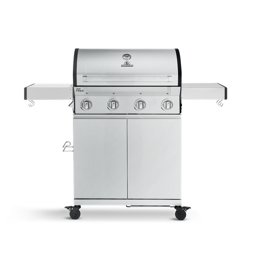 Burnhard - Big FRED - 4-Burner Gas Grill Basic - Series 3 Stainless Steel with Cast Iron Grate