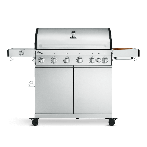 Burnhard - Fat FRED - 6-Burner Gas Grill Deluxe Stainless Steel - Series 3 with Stainless Steel Grate