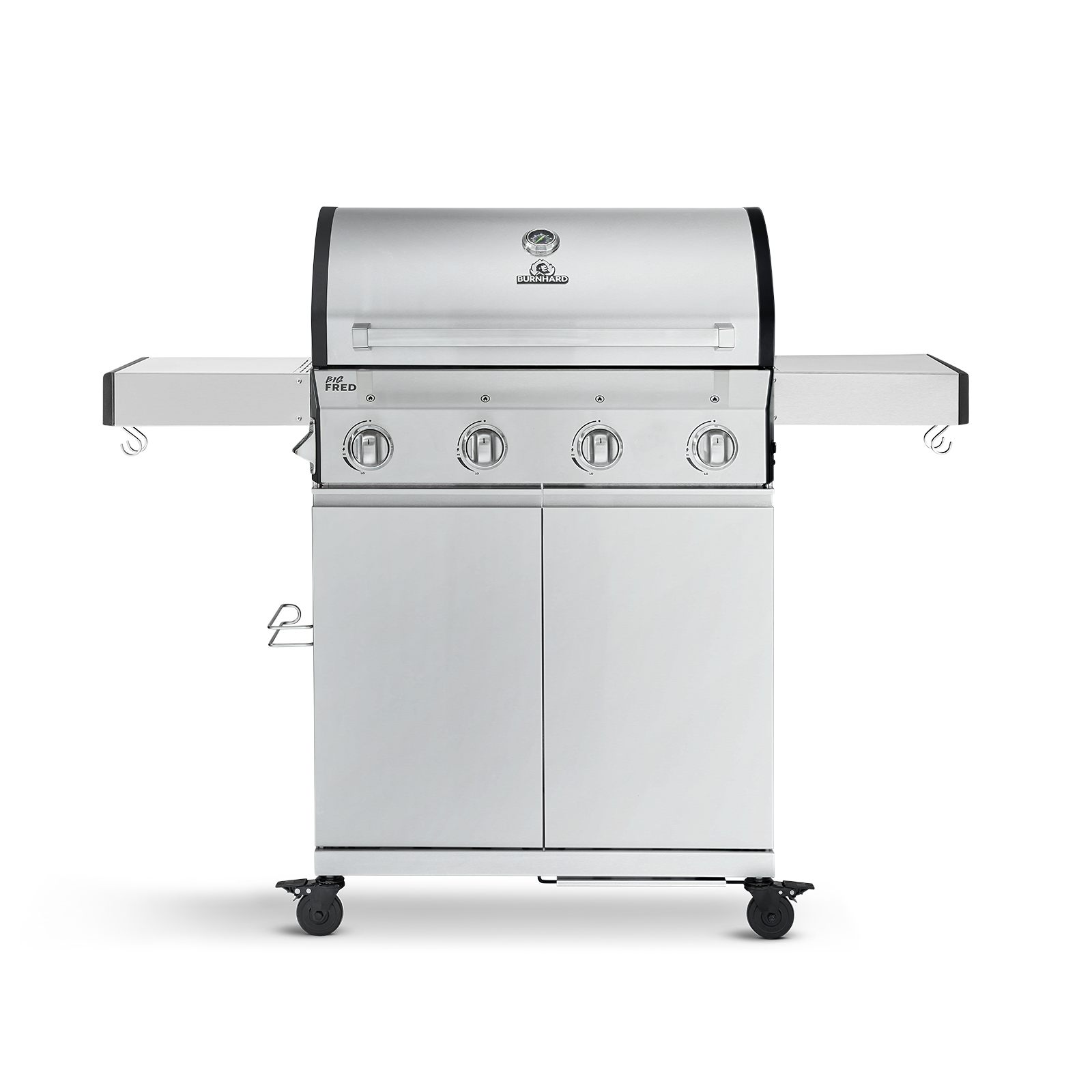 Burnhard - Big FRED - 4-Burner Gas Grill Basic - Series 3 Stainless Steel with Stainless Steel Grate