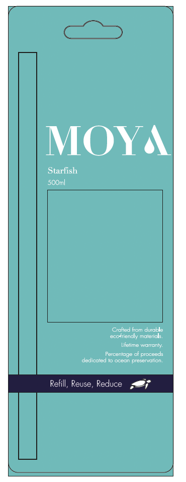 Moya - 500ml Lid & Straw (Mixed Colours)