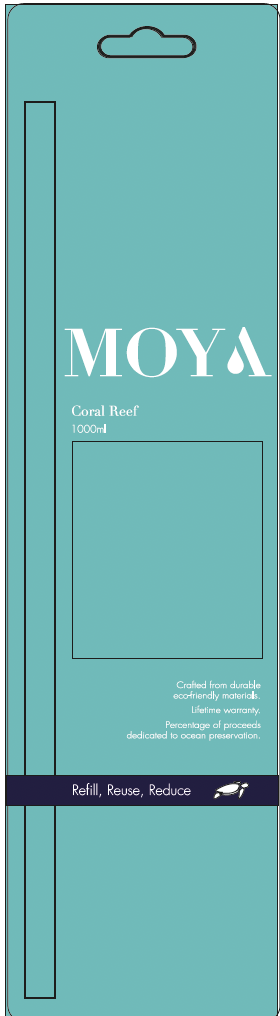 Moya - 1000ml Lid & Straw (Mixed Colours)