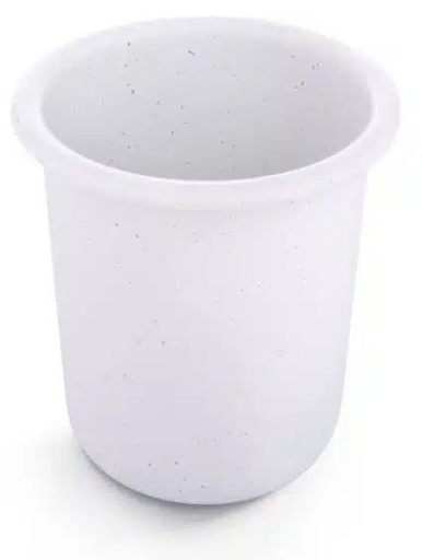 Barebones - Rolled Enamelware Cup - Soft White