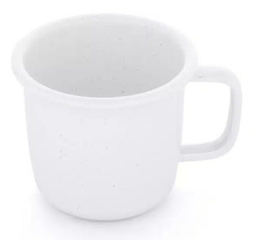 Barebones - Rolled Enamelware Mug Soft White