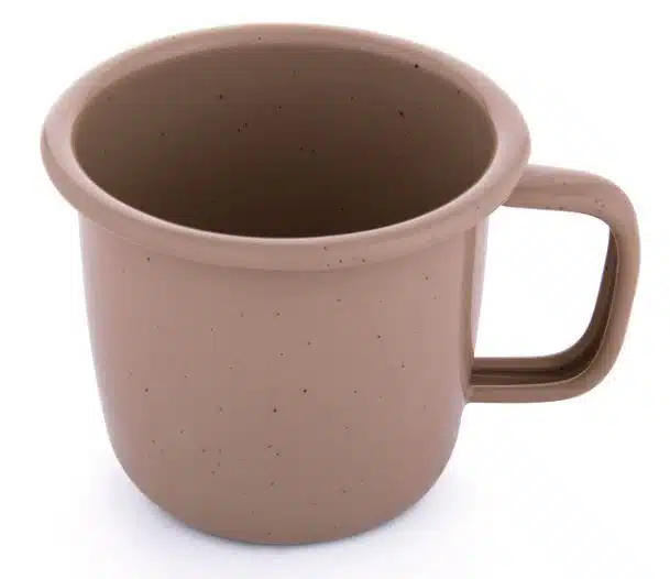 Barebones - Rolled Enamelware Mug - Dusty Rose