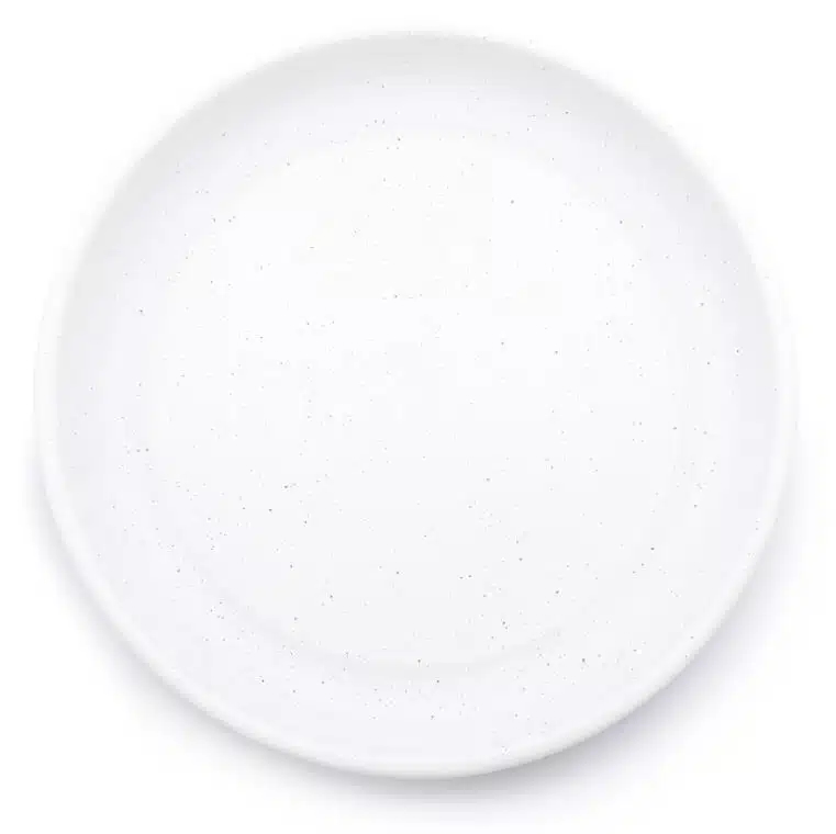 Barebones - Rolled Enamelware Plate - Soft White 4PC Set