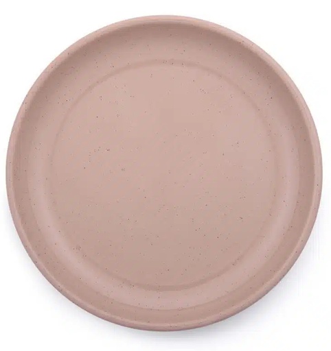 Barebones - Rolled Enamelware Plate - Dusty Rose 4PC Set