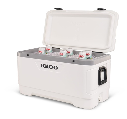 IGLOO-Latitude Marine Ultra 100 Cooler Box - White / Moonscape Gray
