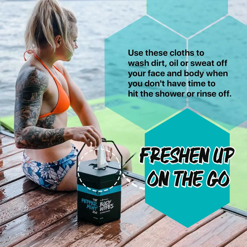 [TJTT01] Klean Freak Body Wipes - The Jug - Tea Tree Image 