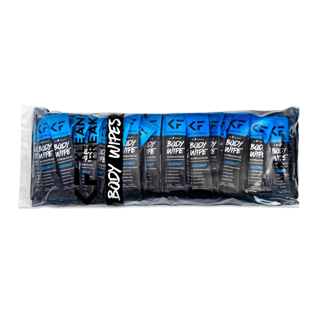 [HPCN10] Klean Freak - Body Wipes - 100 Pack - Coconut