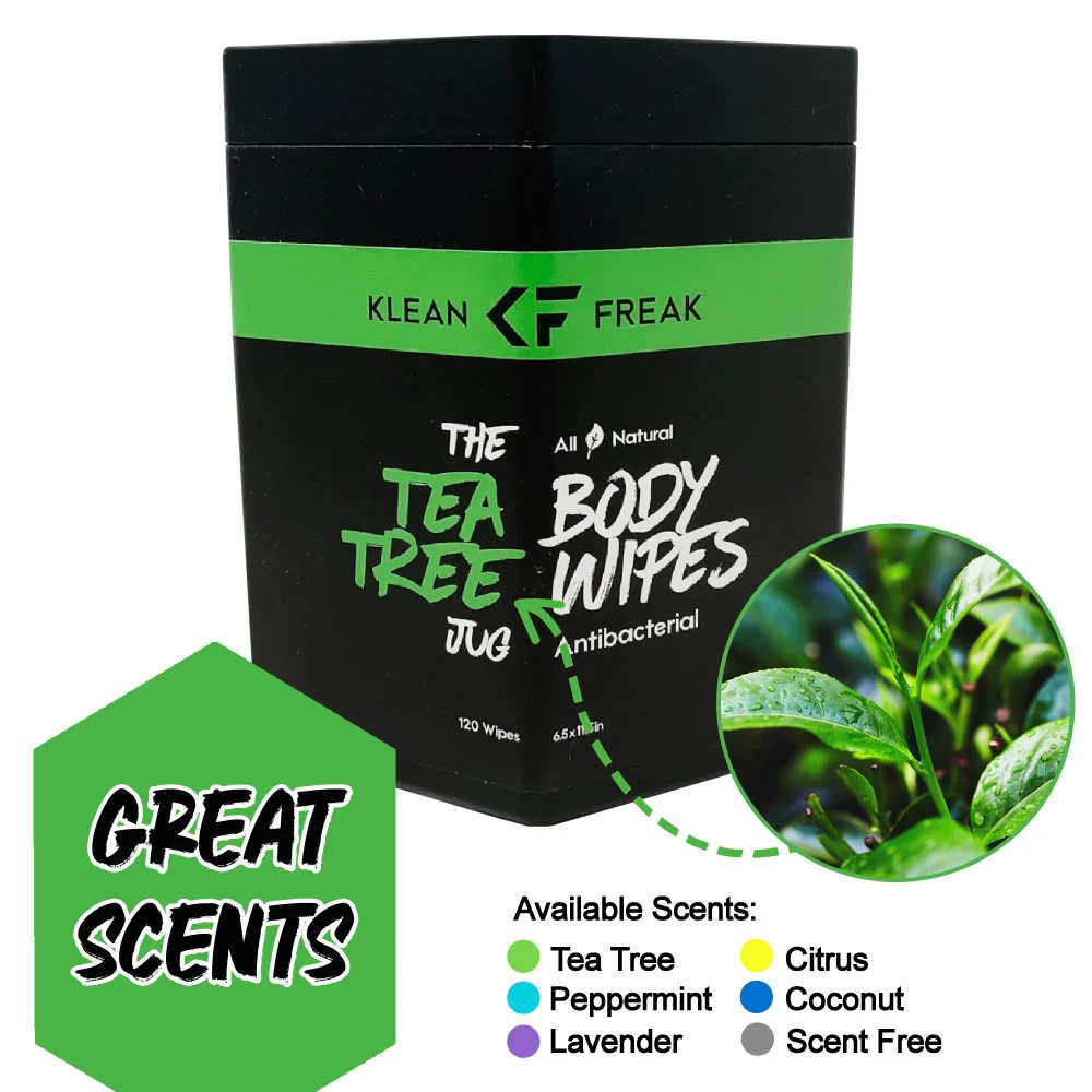 [TJTT01] Klean Freak Body Wipes - The Jug - Tea Tree