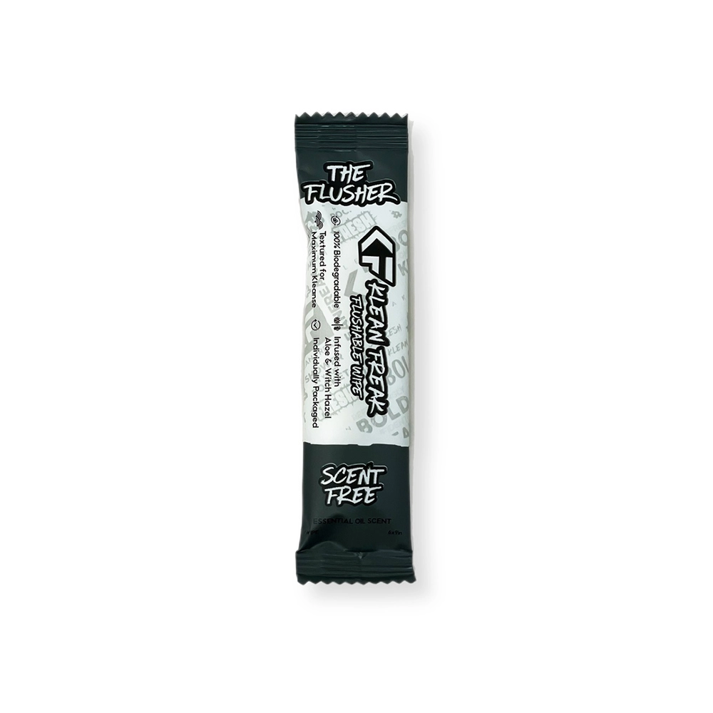 Klean Freak - The Flusher Wipes - Single Sachet - Scent Free