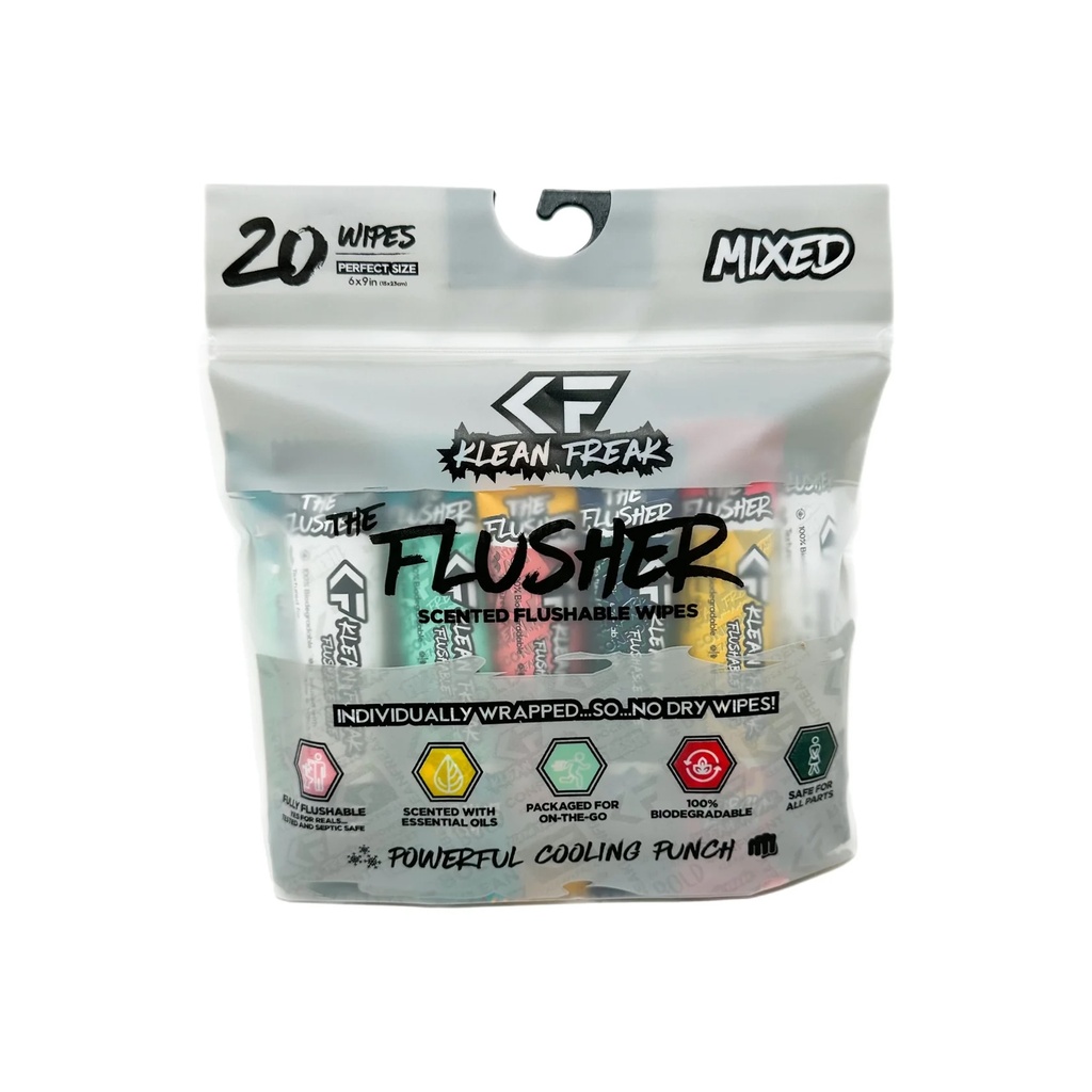[FDMX20]  KLEAN FREAK - The Flusher - 20 pack - Mixed 