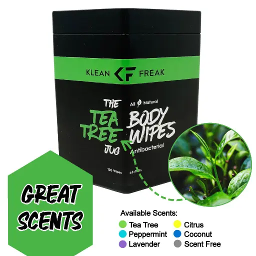 [TJTT01] Klean Freak Body Wipes - The Jug - Tea Tree