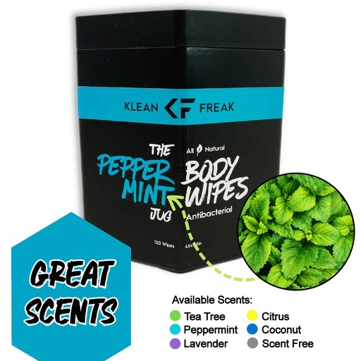[TJPP01] Klean Freak Body Wipes - The Jug - Peppermint